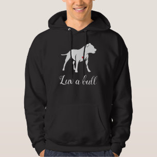 Luv A Bull Pitbull Dog Hoodie