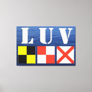 LUV MARINE STYLE 32x48 Canvas Print