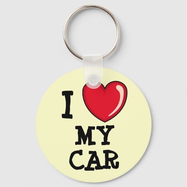 Luv My Car! Key Ring (Front)