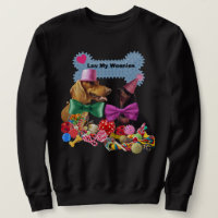 Luv My Weenies Black Sweatshirt Men/Women