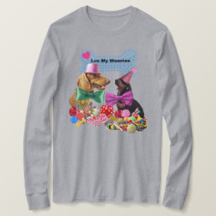 Luv My Weenies Ladies Long sleeve TShirt