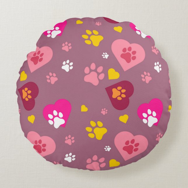 Luv Pawz Round Cushion (Front)