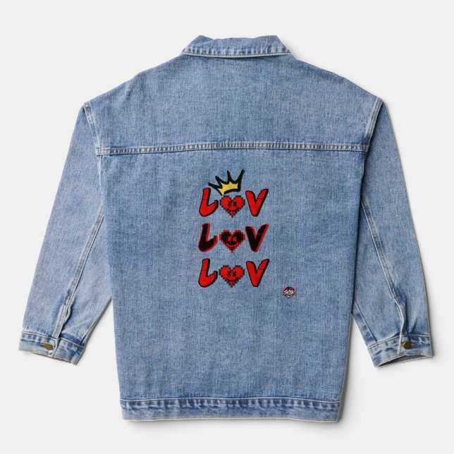 Luv - SVBK - SILVERBCKK TTV OFFICIAL Denim Jacket (Back)