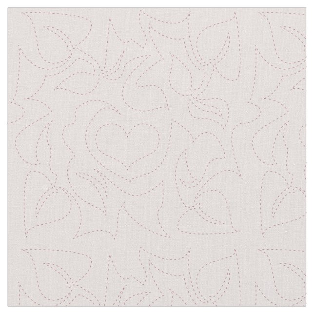 Luv to Quilt (cont. line) - Cotton (56") Fabric (Close Up)