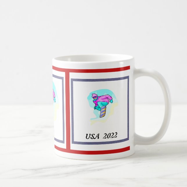 Luv to Snowboard - Coffee Mug (Right)