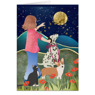 LUV U TO THE MOON AND BACK art cards