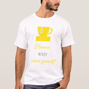LUVACUPPA (Yellow + Grey) Basic T-Shirt