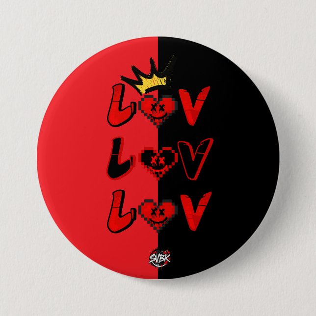 LuvLuvLuv - SVBK - Silverbckk TTV Official 7.5 Cm Round Badge (Front)