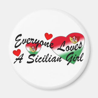 Luvs Sicilian Girl Magnet