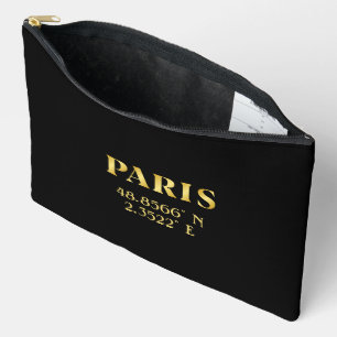Lux Gold Paris Latitude & Longitude Accessory Pouch