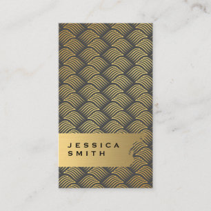 Lux Gold Weave Business Card