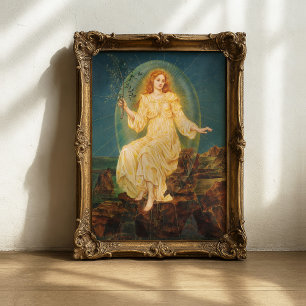 Lux in Tenebris   Evelyn De Morgan Poster