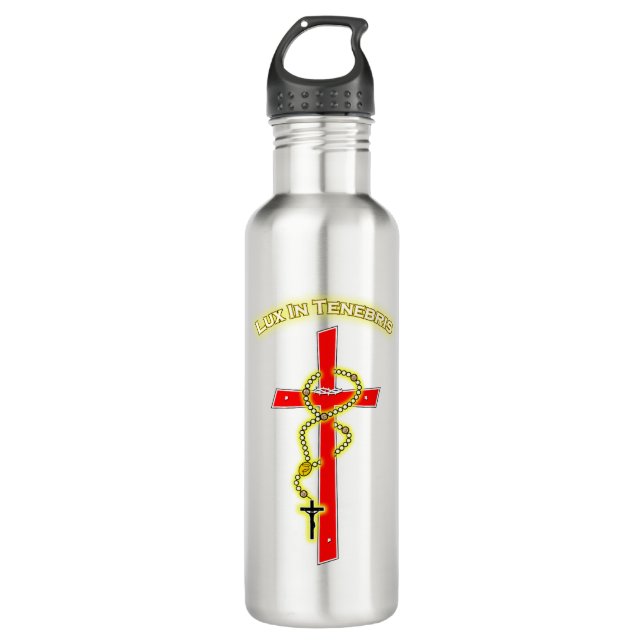 Lux in Tenebris - Rosary 02 710 Ml Water Bottle (Front)