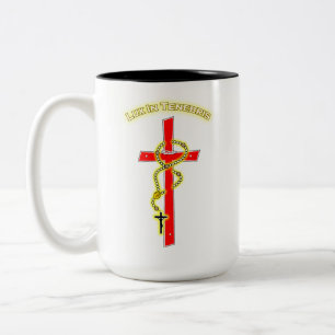 Lux in Tenebris - Rosary 02 Two-Tone Coffee Mug