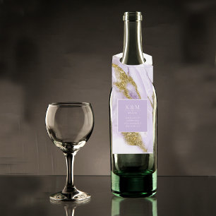 Lux Ink Lavender Abstract ID990 Bottle Tag