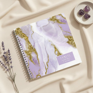 Lux Ink Lavender Abstract ID990 Notebook