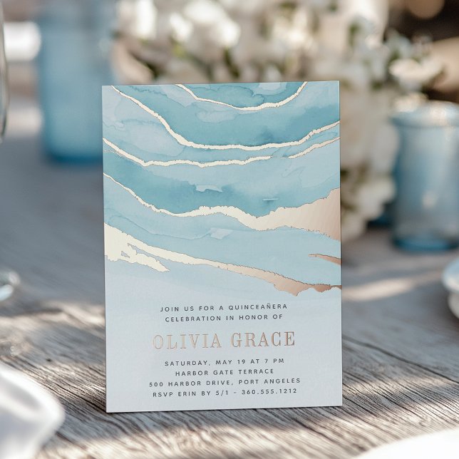 Luxe Aqua Marble Quinceanera (Creator Uploaded)