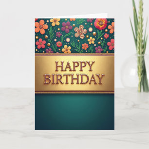 Luxe Birthday Wishes Card