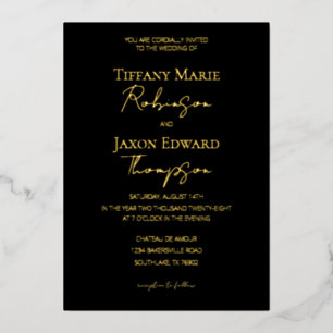 Luxe Black and Gold Elegance Wedding