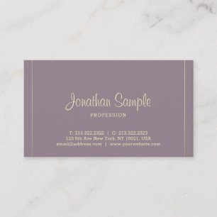 Luxe Businessman Elegant Calligraphy Silk Luxury Business Card