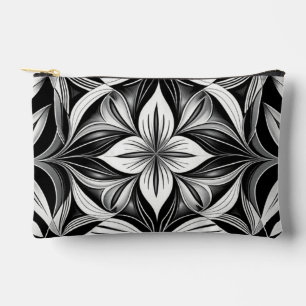 Luxe Deco Black & White Accessory Pouch