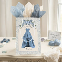Luxe Dusty Blue Maid of Honour Personalised