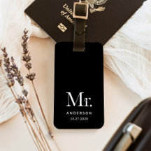 Luxe Elegance Black | Mr and Wedding Date