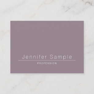 Luxe Elegant Sleek Modern Salon Plain Trendy Business Card