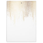 Luxe Faux Gold Confetti Rain Pattern