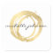Luxe Faux Gold Painted Circle Designer Logo
