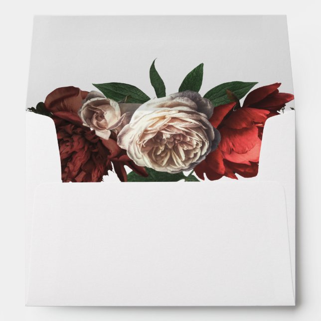 Luxe Floral Arrangement with Return Address Envelope (Back (Bottom))