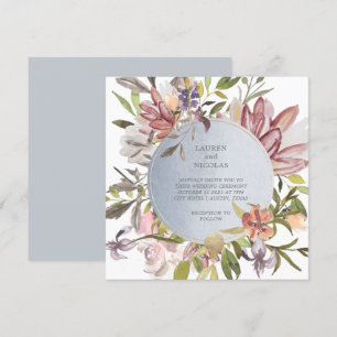 Luxe Floral   Elegant Watercolor Wedding Invitation