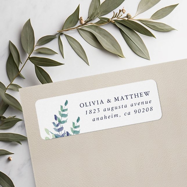 Luxe Floral Wedding Return Address (Creator Uploaded)