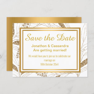 LUXE GOLD BOTANICAL SAVE THE DATE