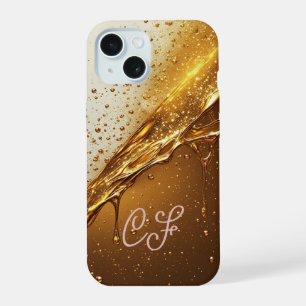 💛 Luxe Gold Flow Case Glittering Liquid Drip ✨📱