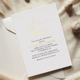 Luxe Gold Its A Boy Baby Shower