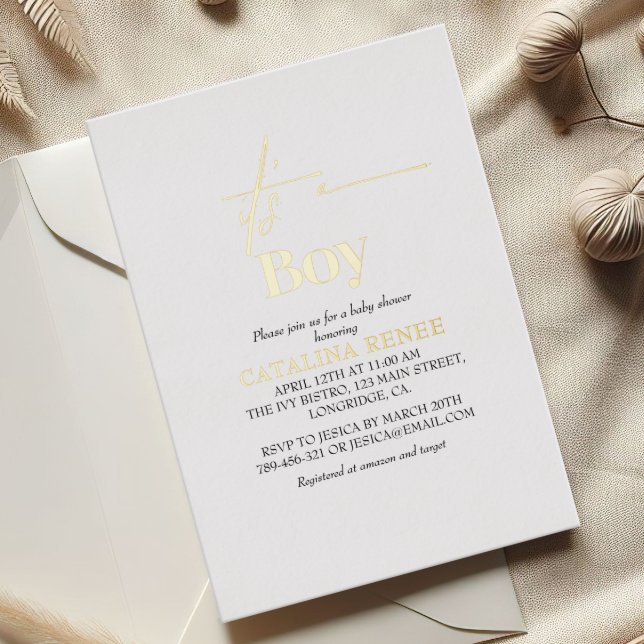 Luxe Gold Its A Boy Baby Shower (Creator Uploaded)