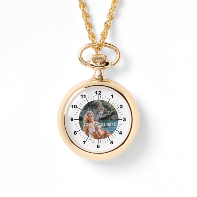 LUXE! ✨ Gold Necklace Watch for Her (Front)