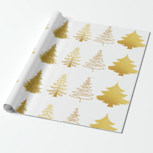 Luxe Gold Tree Wrapping Paper