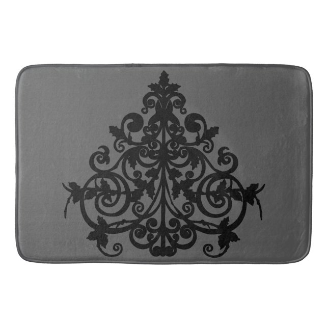 Luxe Grey Bath Mat (Front)