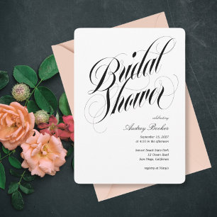 Luxe Headline Bridal Shower Invitation