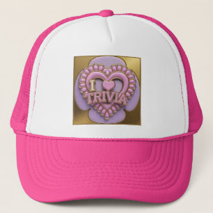 Luxe I Heart Trivia Pink Hat