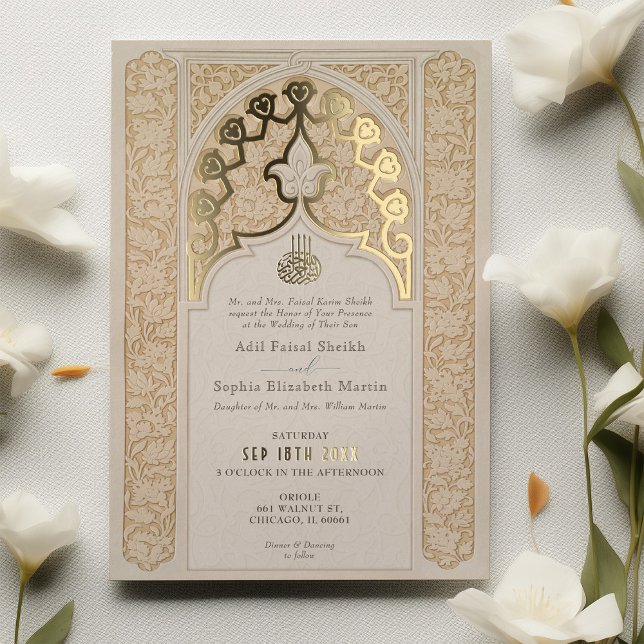 Luxe Islamic Lace Off-White Wedding (Creator Uploaded)