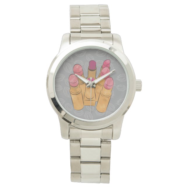 Luxe Lipstick Kiss Watch (Front)