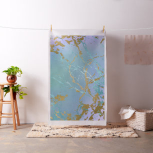 Luxe Marble   Elegant Dusty Muted Jewel Tones Gold Fabric