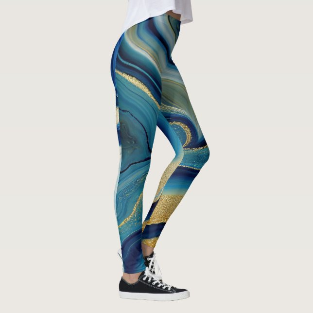 Luxe Marble Flow Leggings (Right)