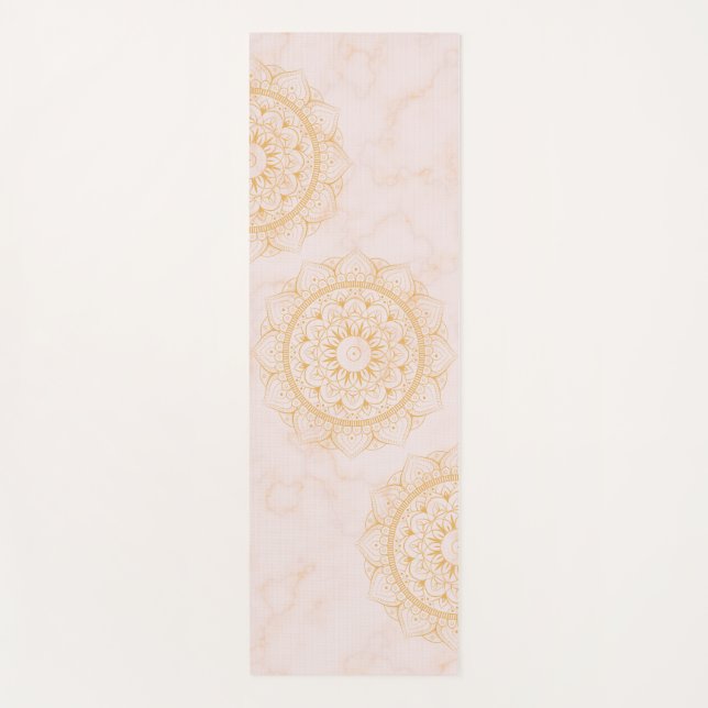  Luxe Marble Mandala Yoga Mat (Front)
