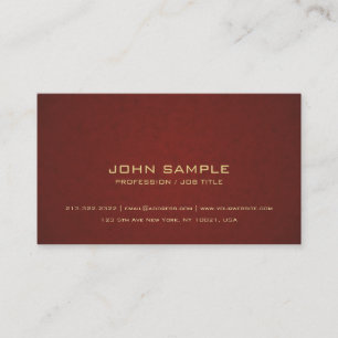 Luxe Modern Professional Elegant Colour Thick Business Card