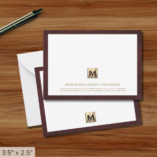 Luxe Monogram Card