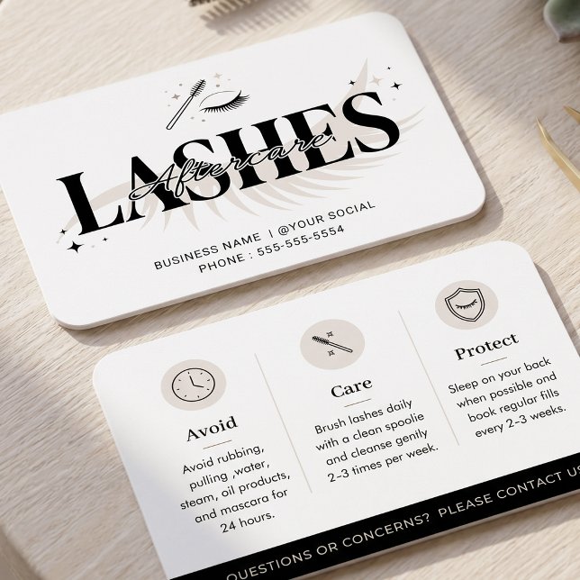 Luxe Neutral Glam Lash Aftercare Guide (Creator Uploaded)